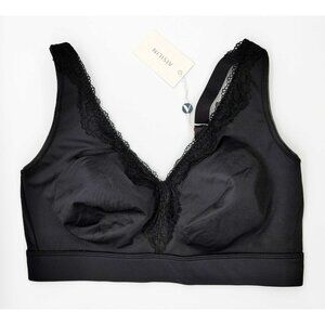 AISILIN Women's Bra 36DD Full Coverage Bra Lace W636F Black NWT